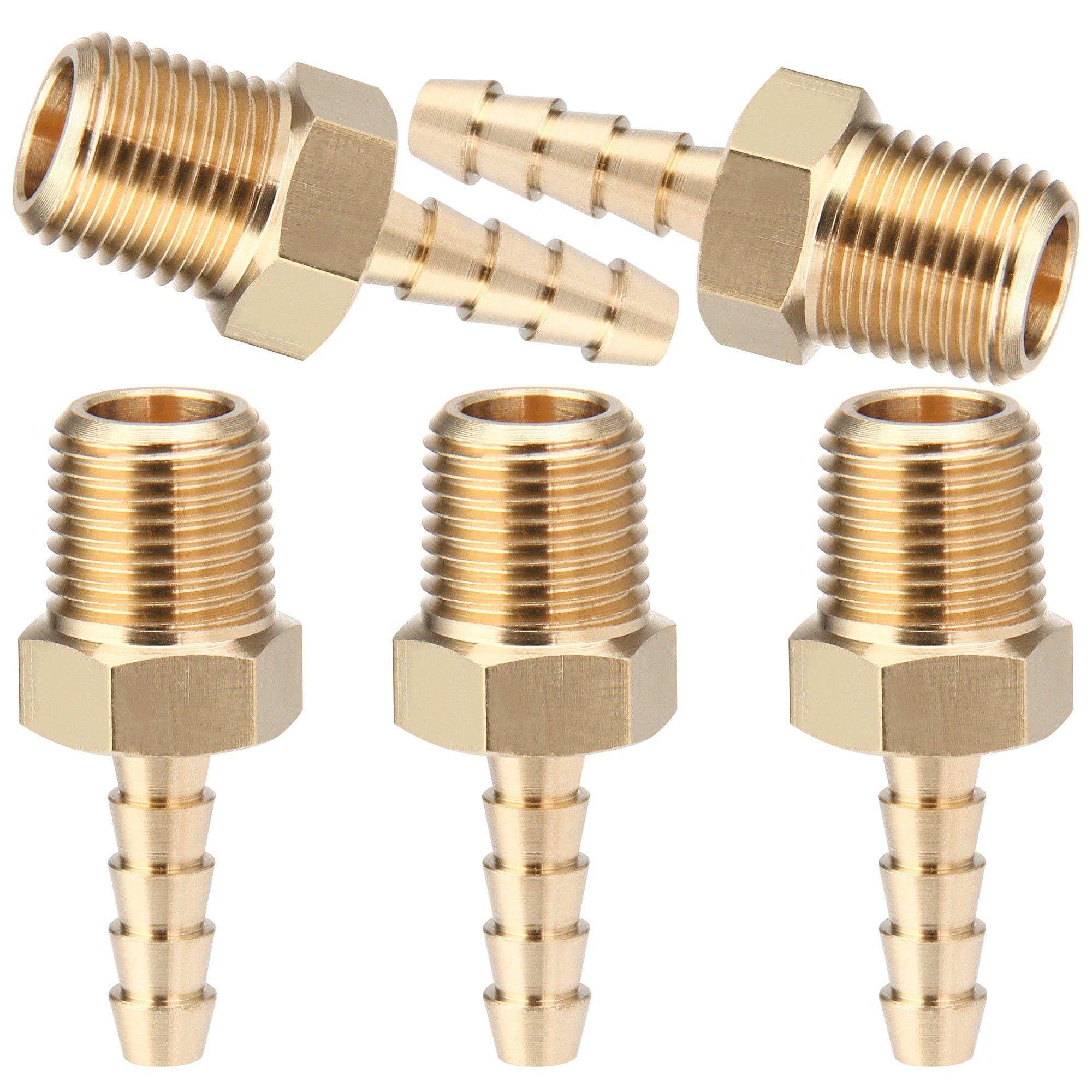 LTWFITTING Brass 1/8-Inch OD x 1/8-Inch Male NPT Compression Connector  Fitting(Pack of 5), Pipe Fittings -  Canada