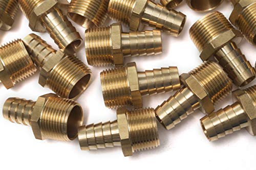 LTWFITTING 3/16 in. Brass Compression Nut Fittings (50-Pack