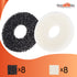 LTWHOME Compatiable Foam and Carbon Rings Fit for Biorb Filter Set/Service Kit (Pack of 16)