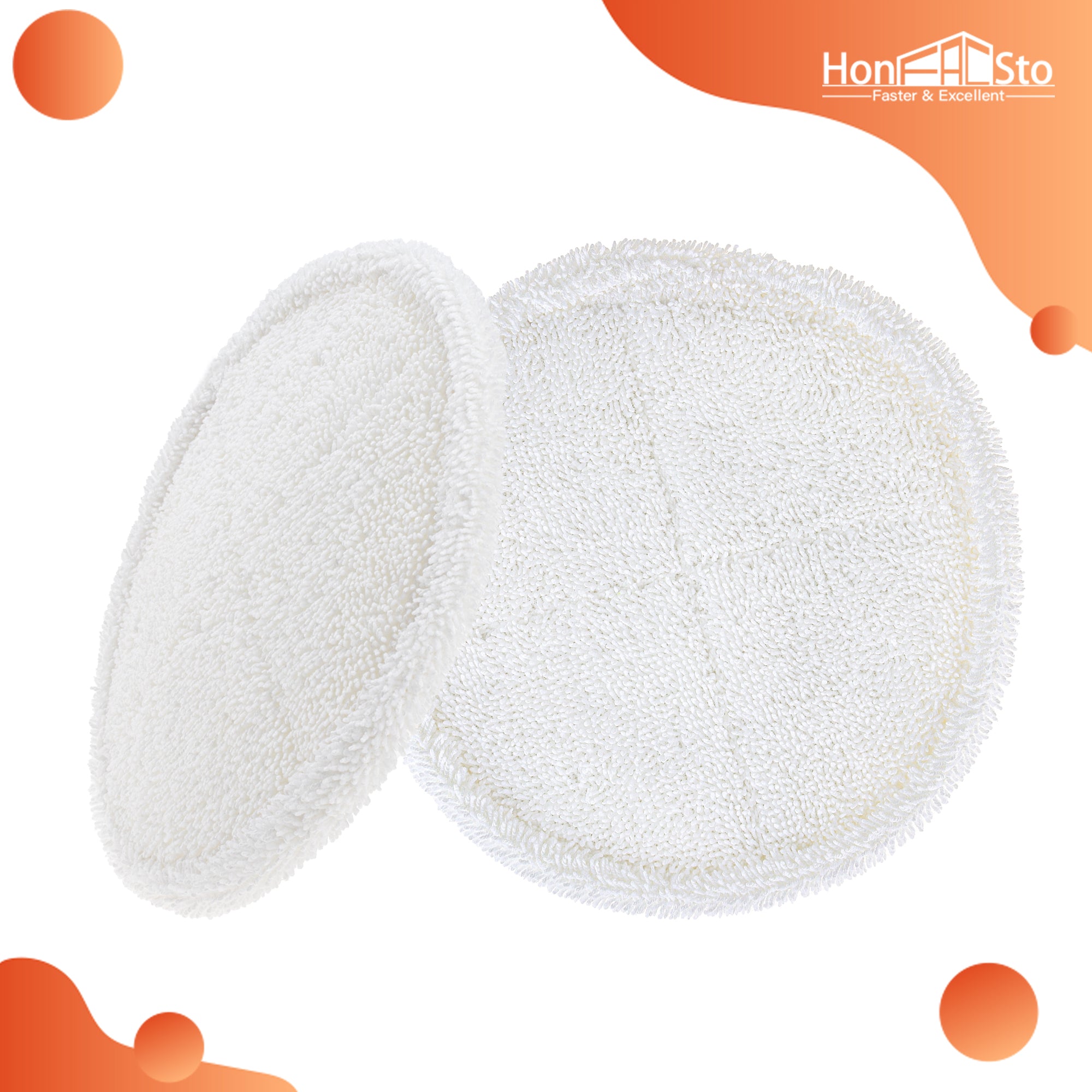 LTWHOME Replacement 8.6 Inch Soft Mop Pads Fit for Bissell Spinwave 2039 Series 2039A 2124 (Pack of 6)