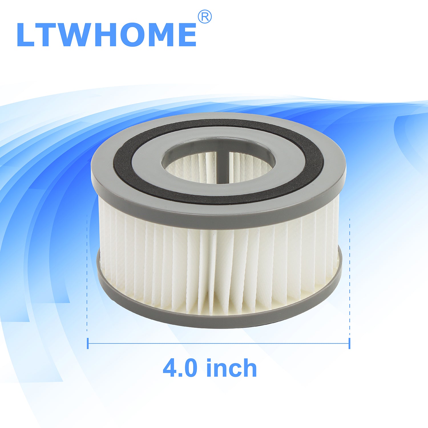 LTWHOME Replacement HEPA Filter Fit for Dirt Devil Type F15, Compares to 3SS0150001 (Pack of 6)