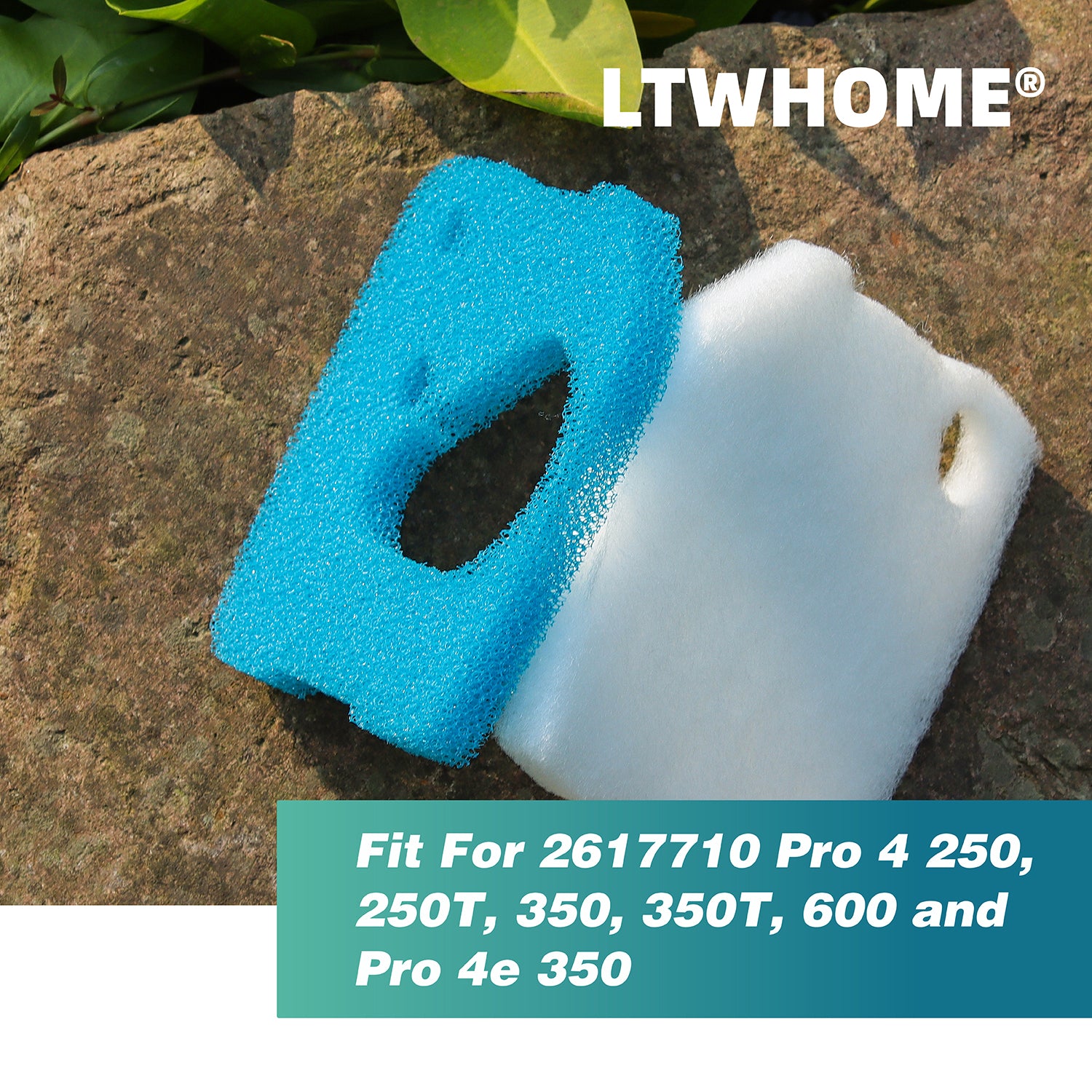 LTWHOME Coarse and Fine Filter Pads Compatible with 2617710 Pro 4 250, 250T, 350, 350T, 600 and Pro 4e 350 (Pack of 3 Sets)