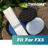 LTWHOME Value Pack of Foam Filters, Fine Filters, Carbon Filters, Bio-Foam Filters and Polishing Pads Set Fit for Fluval FX5 (Pack of 42)