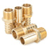 LTWFITTING Brass BSP Barbed Fitting Coupler / Connector 1/2-Inch Male BSPP x 5/8-Inch(16mm)Hose Barb Fuel Gas Water (Pack of 5)