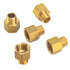 LTWFITTING Brass Pipe 1/2-Inch Female BSPP x 3/8-Inch Male BSPT Adapter Fuel Gas Air (Pack of 5)