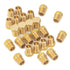 LTWFITTING Brass Pipe Hex Head Plug Fittings 1/8-Inch Male BSPT Air Fuel Water Boat (Pack of 25)