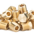 LTWFITTING Brass Pipe Hex Head Plug Fittings 1/4-Inch Male BSPT Air Fuel Water Boat (Pack of 700)