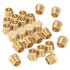 LTWFITTING Brass Pipe Hex Head Plug Fittings 1/2-Inch Male BSPT Air Fuel Water Boat (Pack of 25)