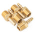 LTWFITTING Brass Barbed Fitting Coupler/Connector 1/4-Inch Male BSPT x 3/16-Inch(5mm) Hose Barb Fuel Gas Water (Pack of 5)