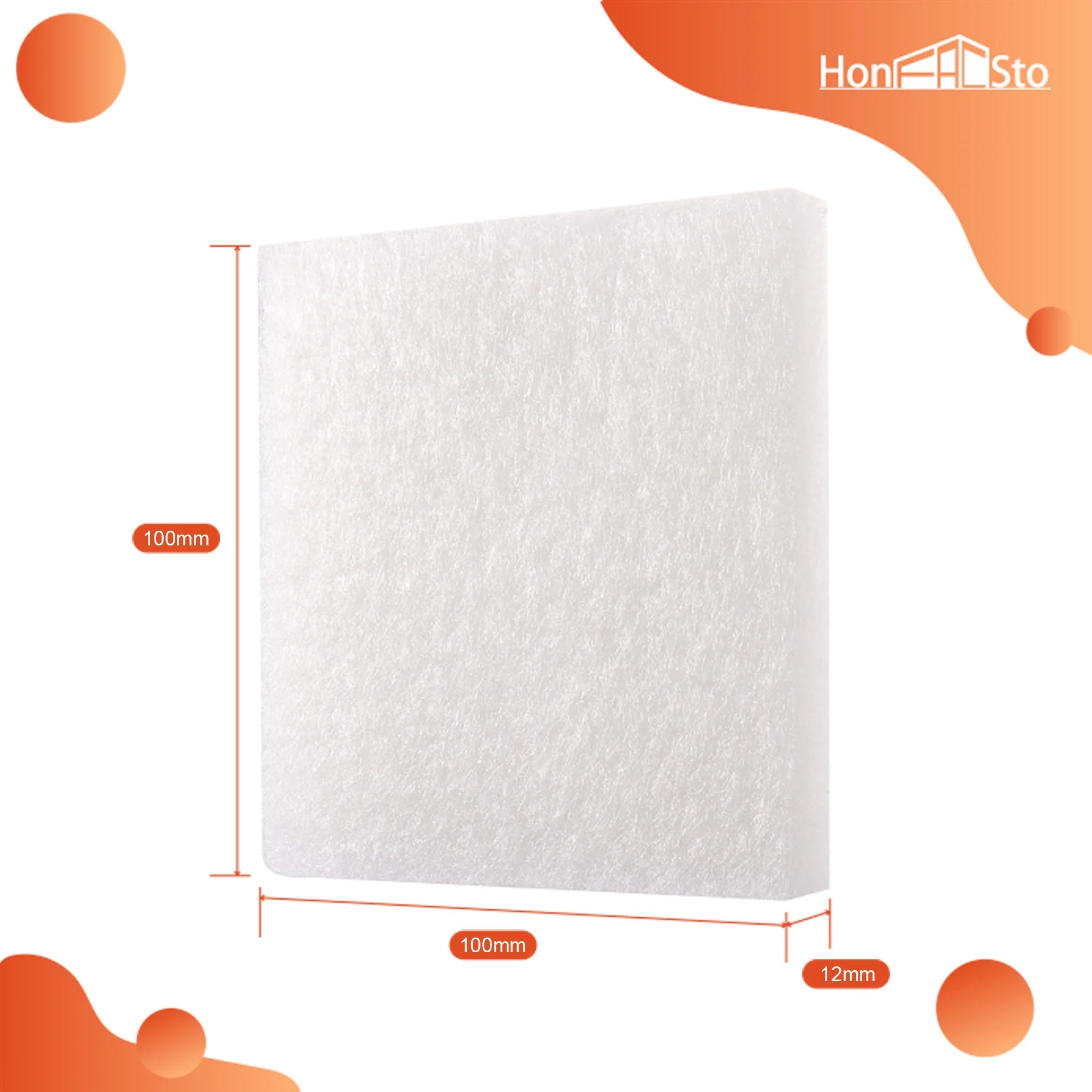 LTWHOME Compatible Poly Pads Suitable for Juwel Compact/Bioflow 3.0/ M Filters (Pack of 50)