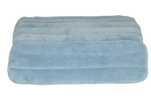 LTWHOME 17 Inch Commercial Microfiber Washable Wet/Dry Mop Pads (Pack of 6)