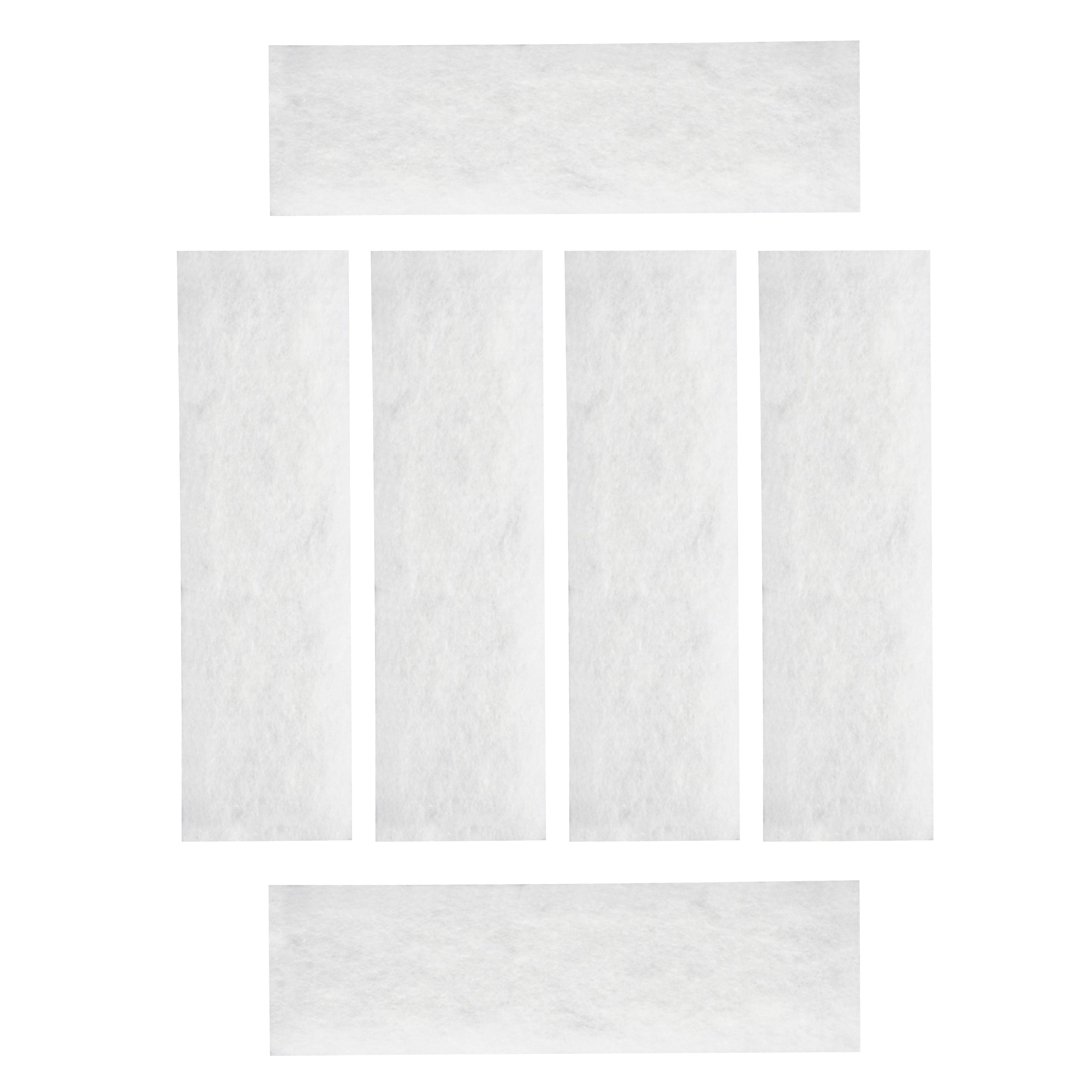 LTWHOME Compatible White Filter Floss Replacement for All Pond Solutions FW-29 Nano Tank (Pack of 6)
