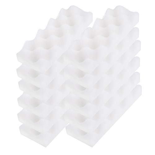 LTWHOME Bio Foam Filter Pads Fit for Fluval Bio-Foam Max 07 Canister Filter 206/207 & 306/307 (Pack of 12)