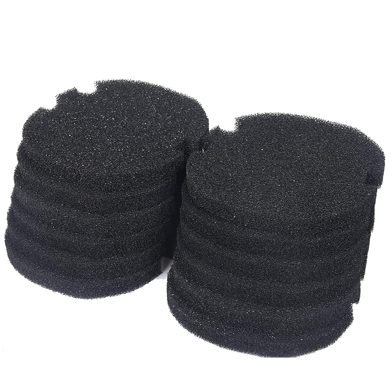 LTWHOME Replacement Black Fine Foam Filter Fit for AquaManta EFX 300/400 External Filter (Pack of 12)