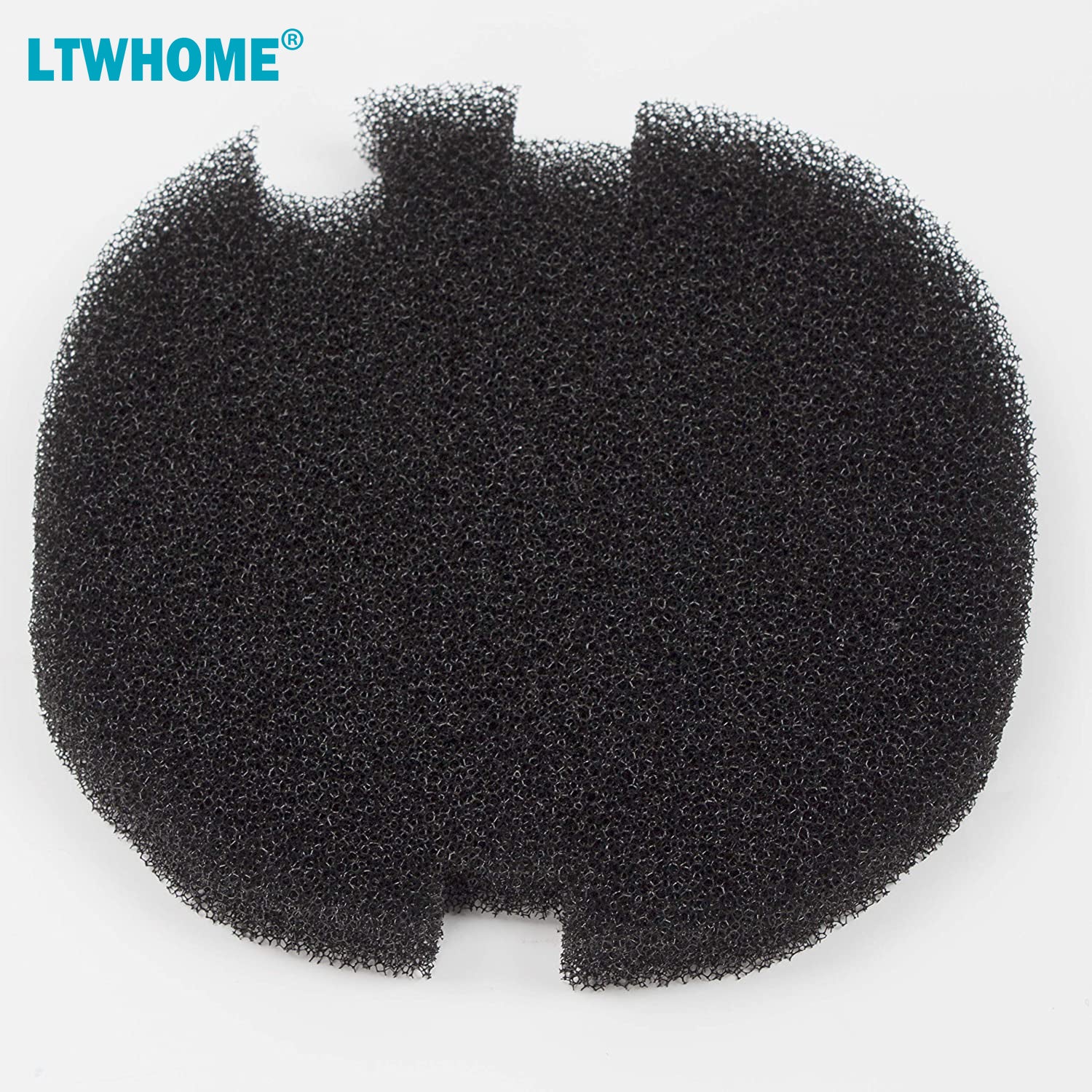 LTWHOME Replacement Black Fine Foam Filter Fit for AquaManta EFX 300/400 External Filter (Pack of 12)