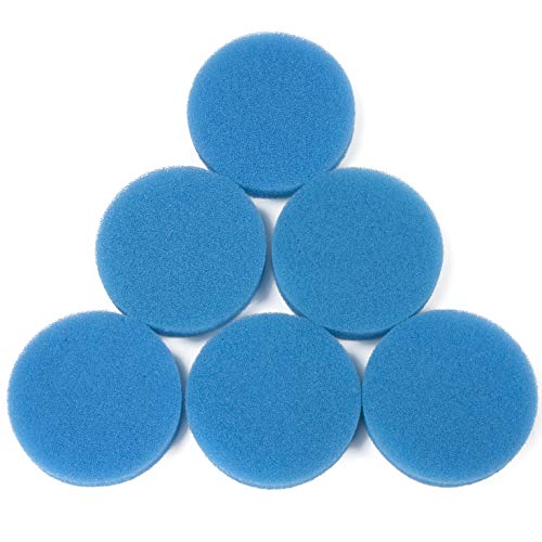 LTWHOME Blue Coarse Foam Media Filter Pads Suitable for Classic 2213/250 2616131(Pack of 6)