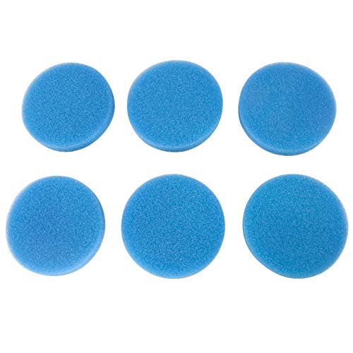 LTWHOME Blue Coarse Foam Media Filter Pads Fit for Classic 2217/600 2616171 (Pack of 6)