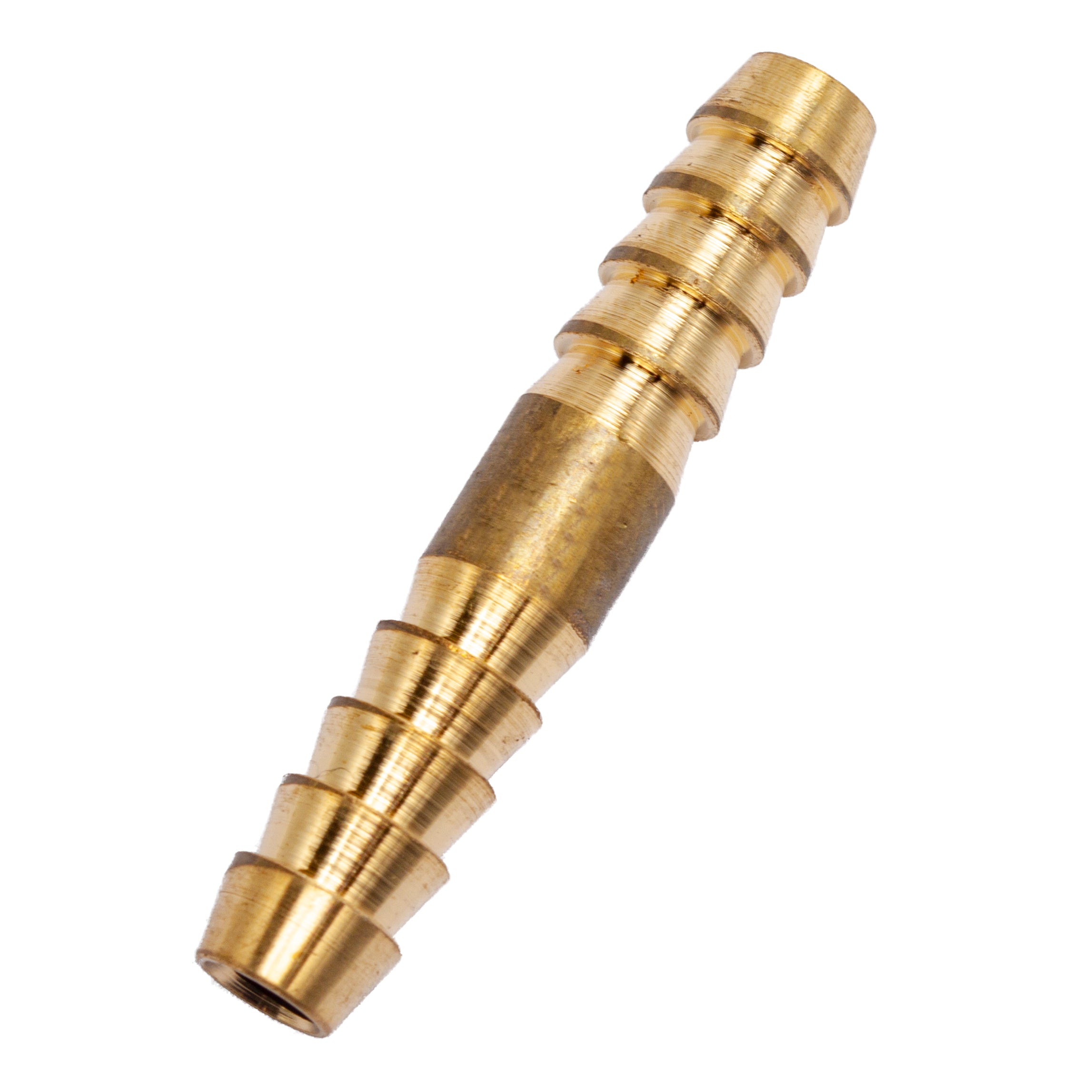 LTWFITTING Brass Barb Splicer Mender 1/4-Inch (6mm) Hose ID Fitting Air Water Fuel Hose Joiner (Pack of 10)