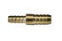 LTWFITTING Brass Barb Hose Reducing Splicer Mender 1/4-Inch ID Hose x 3/8-Inch(10mm) ID Hose Fitting Air Water Fuel Boat (Pack of 500)