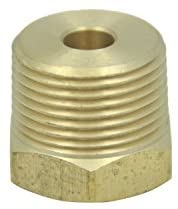 LTWFITTING Brass BSP Pipe Hex Bushing Reducer Fittings 3/4-Inch Male x 1/8-Inch Female BSPP (Pack of 5)