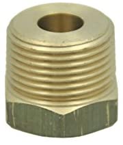 LTWFITTING Brass BSP Pipe Hex Bushing Reducer Fittings 3/4-Inch Male x 1/4-Inch Female BSPP (Pack of 5)