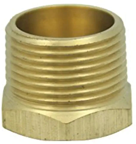 LTWFITTING Brass BSP Pipe Hex Bushing Reducer Fittings 1-Inch Male x 1/2-Inch Female BSPP (Pack of 5)