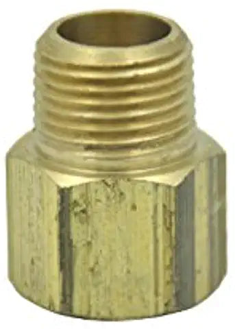 LTWFITTING Brass Pipe 3/8-Inch Female x 3/8-Inch Male BSP Adapter Fuel Gas Air(Pack of 25)