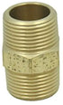 LTWFITTING Brass BSP Pipe Hex Nipple Fitting 3/4-Inch Male BSPP Air Fuel Water (Pack of 5)