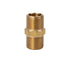 LTWFITTING Brass BSP Pipe Hex Nipple Fitting 3/8-Inch Male BSPP Air Fuel Water (Pack of 25)