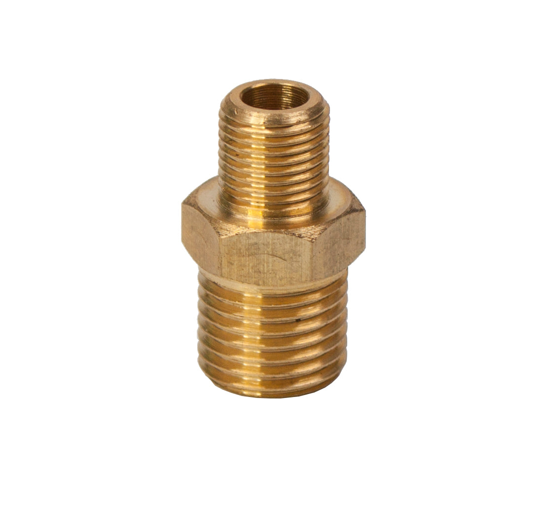 LTWFITTING Brass BSP Pipe Hex Reducing Nipple Fitting 1/4 x 1/8 Male BSPP (Pack of 700)