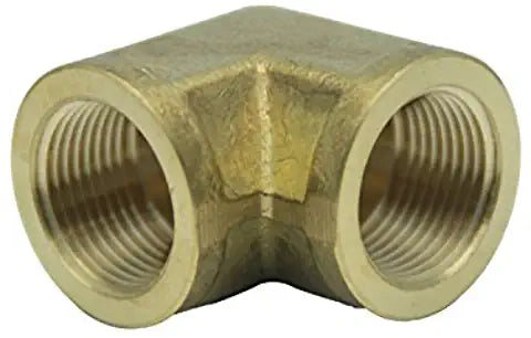 LTWFITTING Brass BSP Pipe Fitting Female 90 Deg 3/4-Inch BSPP Elbow Fuel Air(Pack of 5)