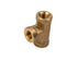 LTWFITTING Brass BSP Pipe Fitting 1/8-Inch Female BSPP Thread Tee Fuel Air (Pack of 250)