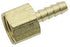 LTWFITTING Brass BSP Fitting Coupler / Adapter 3/8-Inch Female BSPP x 1/4-Inch(6mm) Hose Barb Fuel Gas Water (Pack of 500)