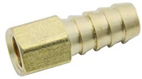 LTWFITTING Brass BSP Fitting Coupler / Adapter 1/8-Inch Female BSPP x 3/8-Inch(10mm) Hose Barb Fuel Gas Water (Pack of 600)