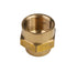 LTWFITTING Brass BSP Pipe Fitting 3/4-Inch x 1/2-Inch Female BSPP Reducing Coupling Water Boat (Pack of 25)
