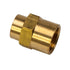 LTWFITTING Brass BSP Pipe Fitting 1/2-Inch x 3/8-Inch Female BSPP Reducing Coupling Water Boat (Pack of 25)
