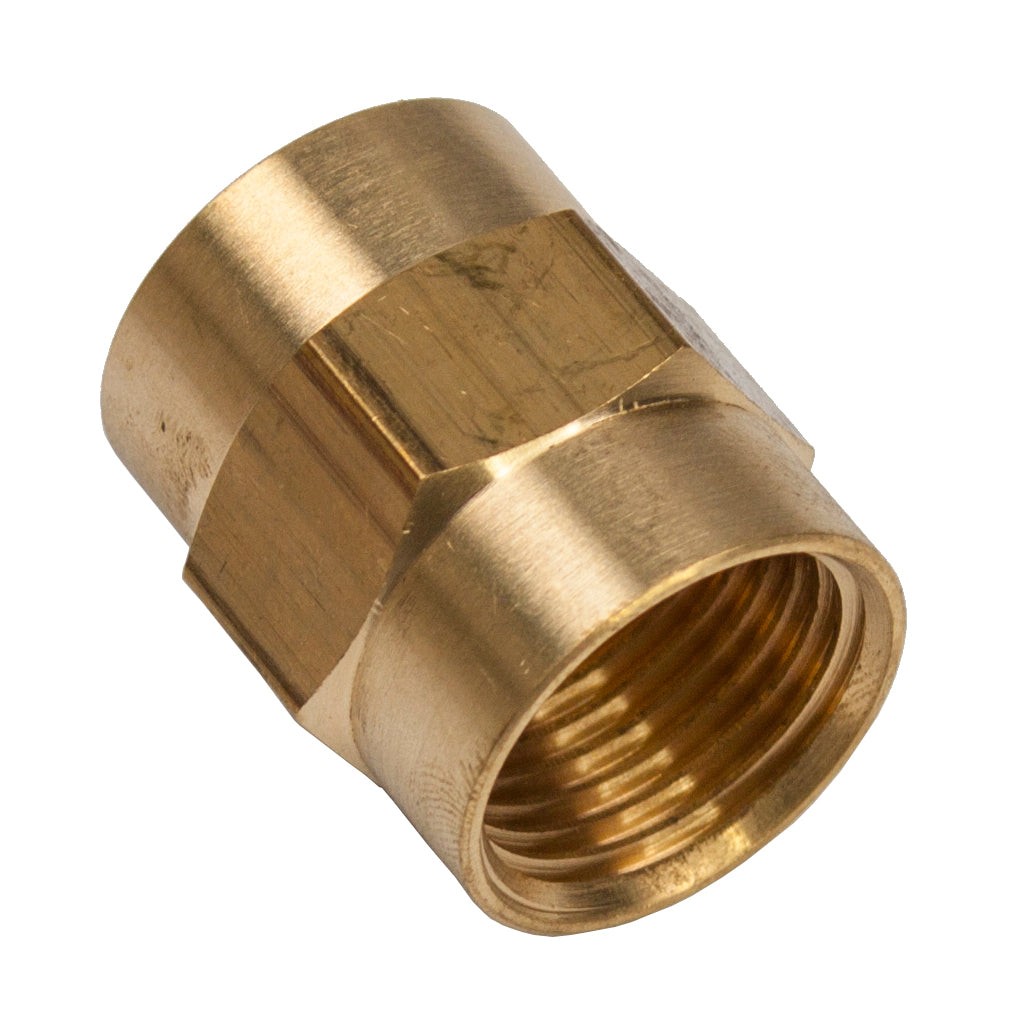 LTWFITTING Brass BSP Pipe Fitting 1/2-Inch Female BSPP Coupling Water Boat (Pack of 25)