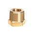 LTWFITTING Brass Pipe Hex Bushing Reducer Fittings 3/4-Inch Male BSPT x 3/8-Inch Female BSPP (Pack of 25)