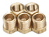 LTWFITTING Brass Hex Pipe Bushing Reducer Fittings 1/4-Inch Male BSPT x 1/8-Inch Female BSPP (Pack of 5)