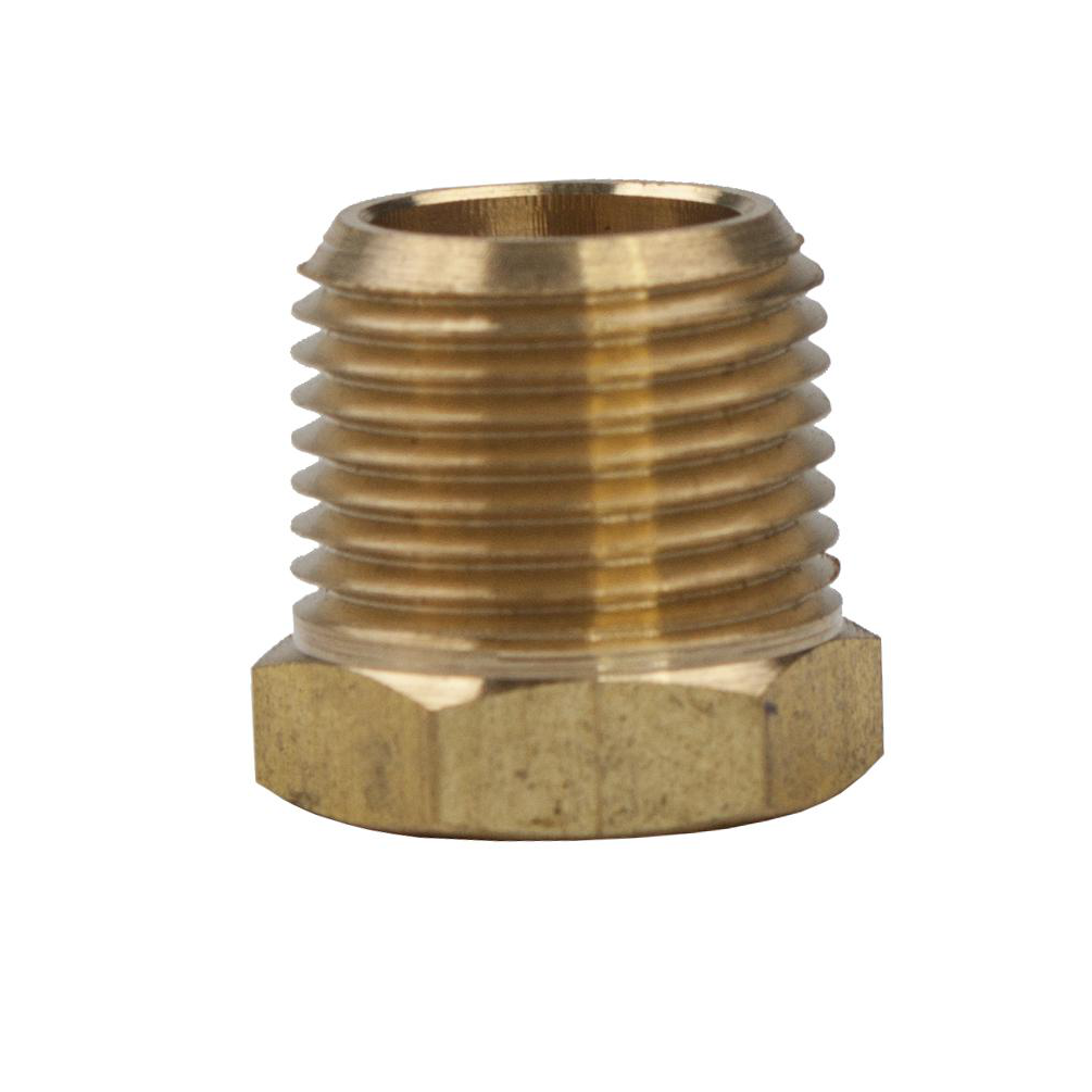 LTWFITTING Brass Pipe Hex Bushing Reducer Fittings 3/8-Inch Male BSPT x 1/4-Inch Female BSPP (Pack of 700)
