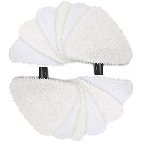 LTWHOME Design Washable Replacement Microfibre Pads Fit for Holme Steam Mop HSM2001 (Pack of 12)