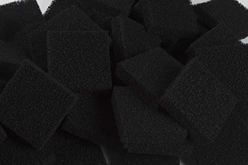 LTWHOME Carbon Foam Filter Pads Fish Tanks Fit for Juwel Compact (Pack of 50)