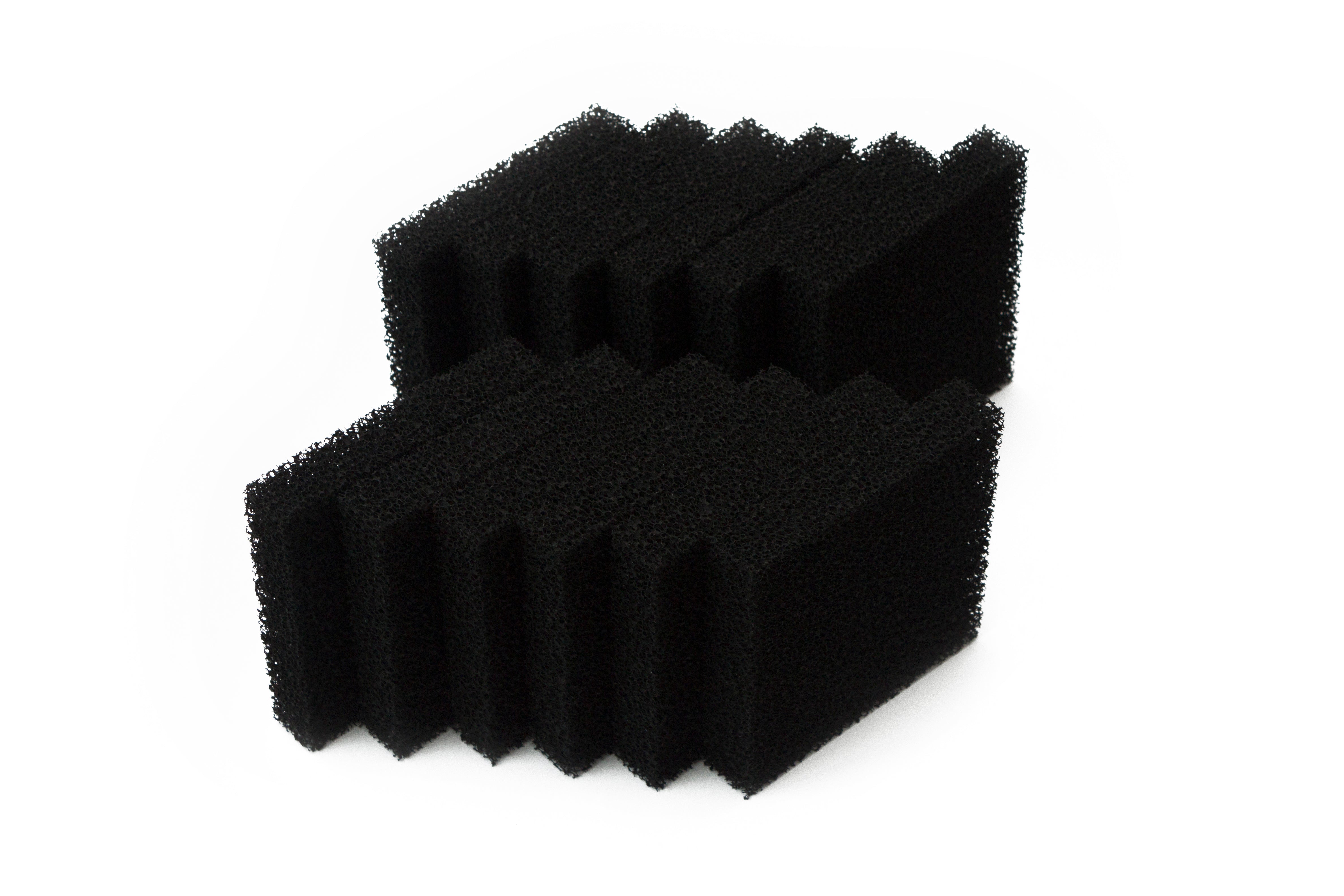 LTWHOME Compatible Carbon Foam Filter Pads Fish Tank Fit for Juwel Standard/Bioflow 6.0 (Pack of 12)