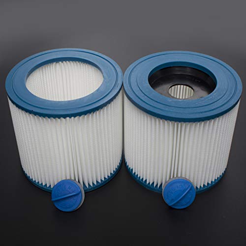 LTWHOME Replacement Blue Cartridge Filter for Karcher WD2200 WD2240 A2200 VC6200 Wet & Dry Vacuum Cleaners,Compare to Part # KAR64145520 (Pack of 2)