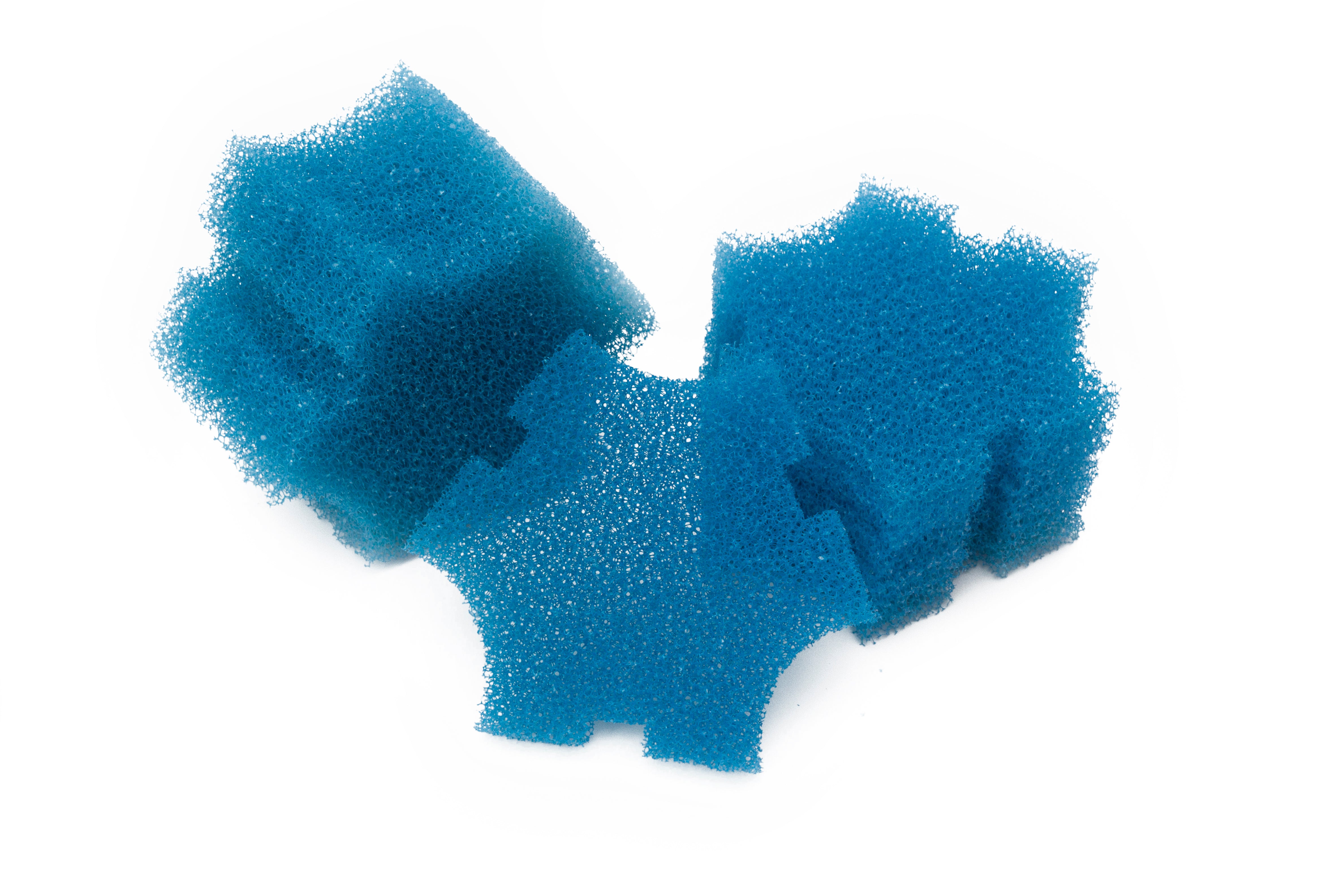 LTWHOME Replacement Blue Coarse Foam Filter Fit for Oase SwimSkim 25 Floating Pond Skimmer (Pack of 12pcs)