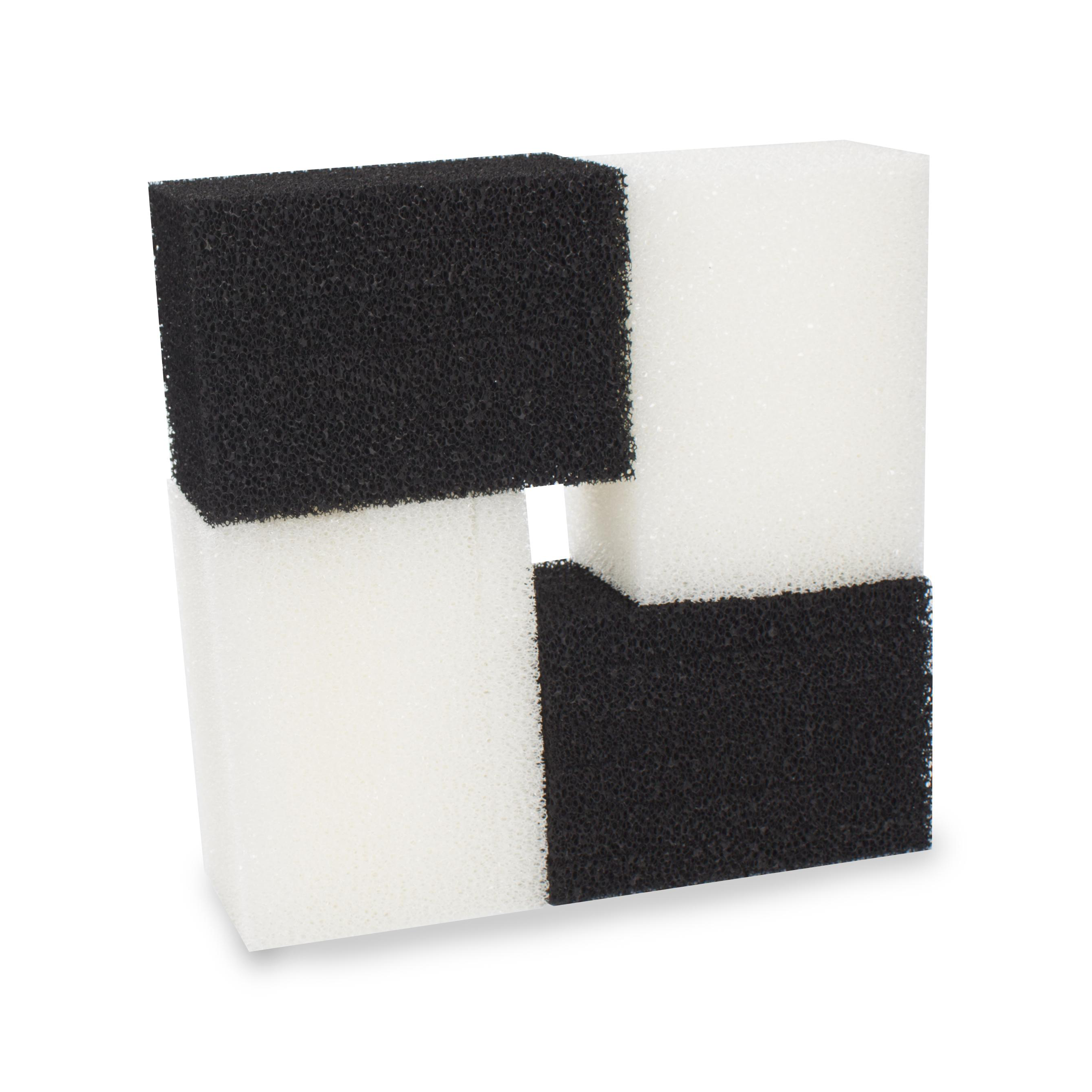 LTWHOME Compatible Foam Filters and Carbon Filters Set Suitable for Interpet PF3 Internal Filter(Pack of 24)