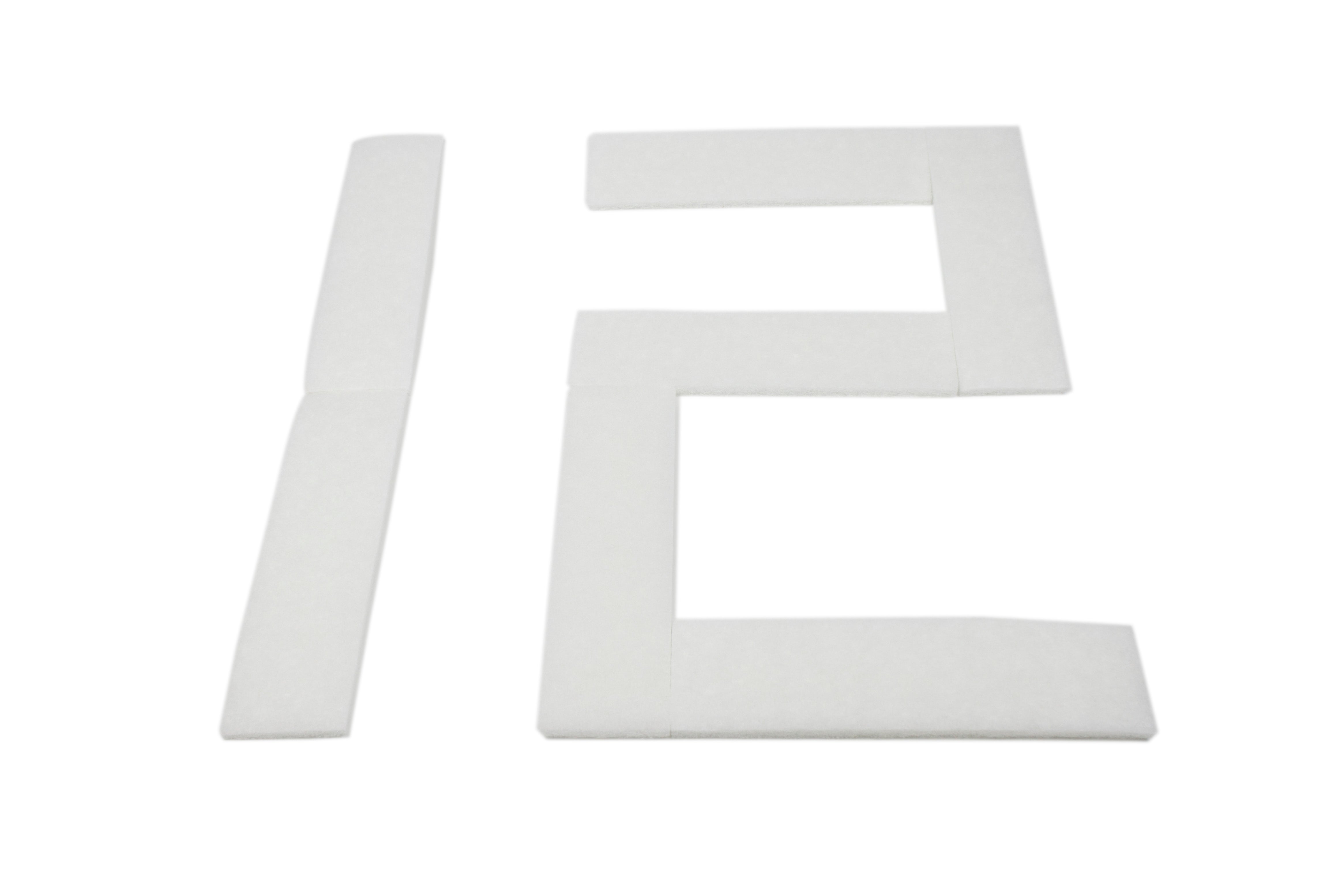 LTWHOME Compatible Polyester Filter Pad Non Suitable for Fluval U4 Filter (Pack of 12)