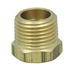 LTWFITTING Brass Pipe Hex Bushing Reducer Fittings 1/2-Inch Male BSPT x 3/8-Inch Female BSPP (Pack of 400)