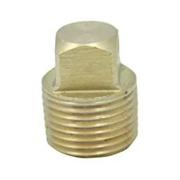 LTWFITTING Brass Pipe Square Head Plug Fittings 3/8-Inch Male BSPT Air Fuel Water Boat (Pack of 25)