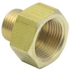 LTWFITTING Brass Pipe 3/4-Inch Female BSPP x 1/2-Inch Male BSPT Adapter Fuel Gas Air (Pack of 25)